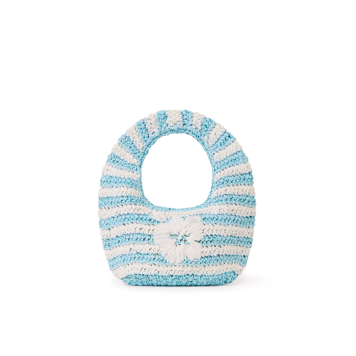 Straw Mini Bag - Tropic Blues