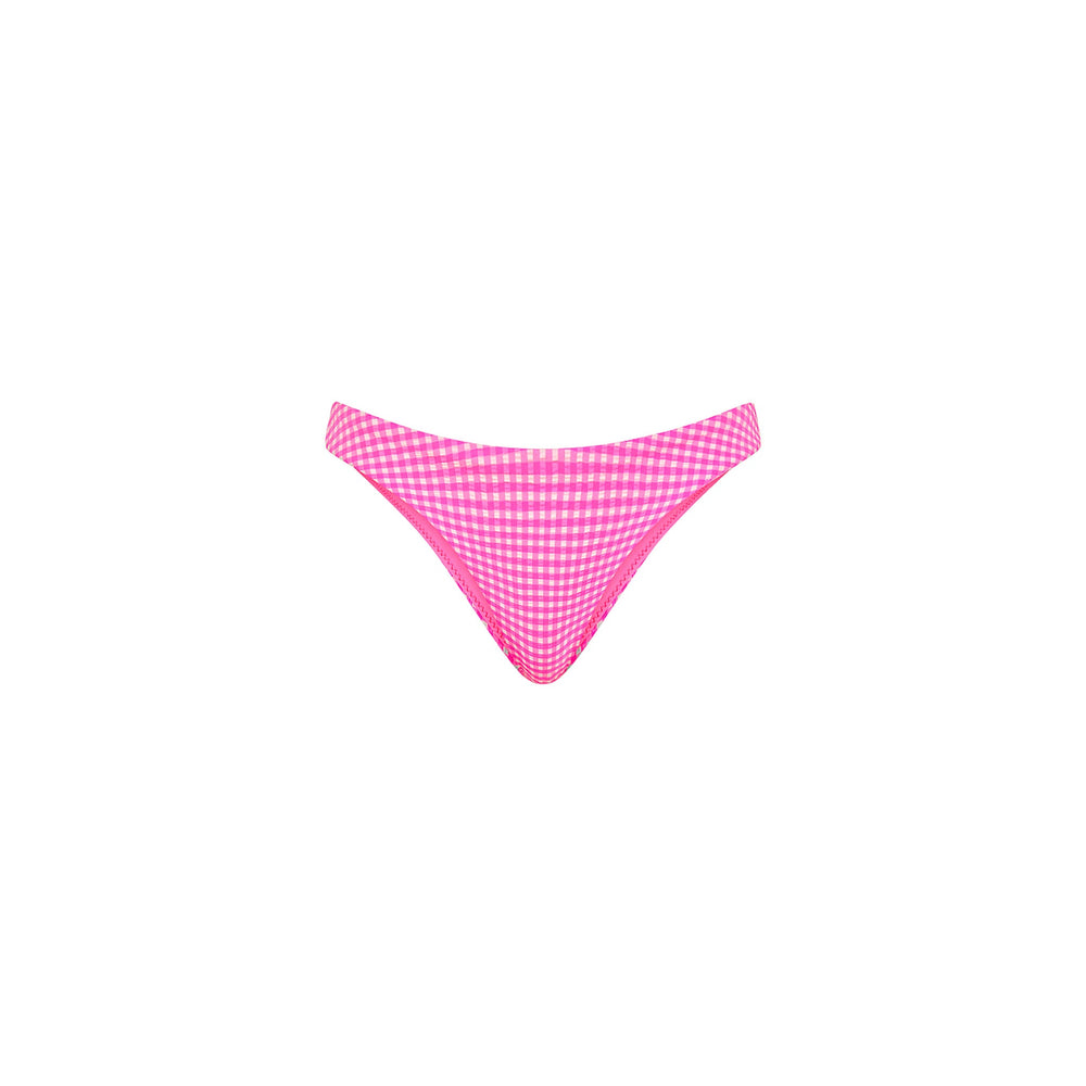 Minimal Full Coverage Bikini Bottom - Pink Diva
