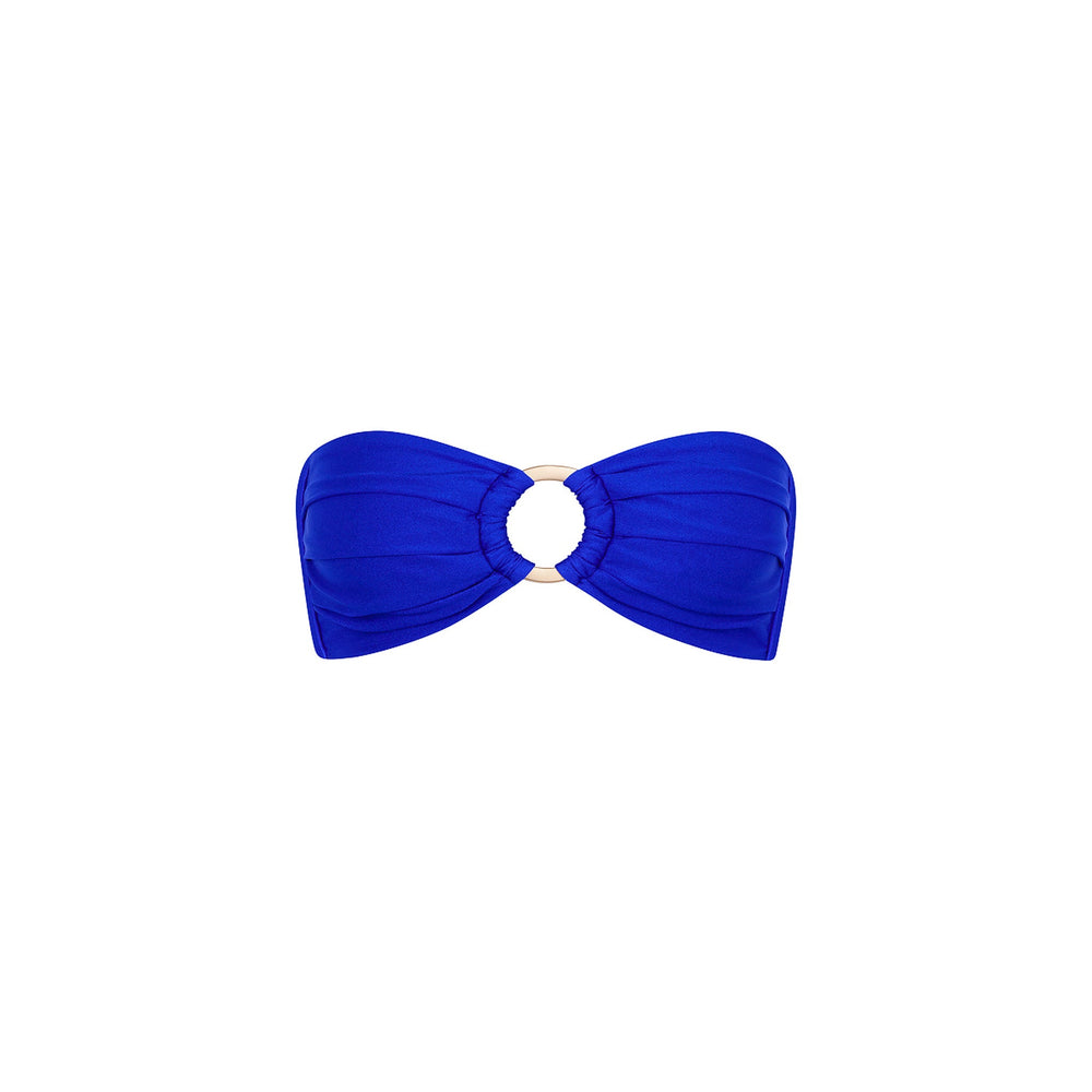 Strapless Bandeau Bikini Top - Blue Lagoon