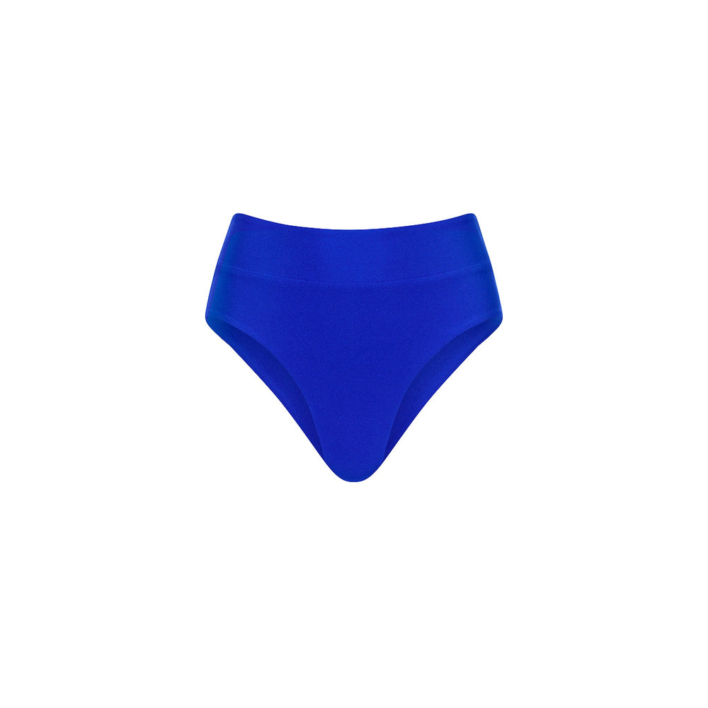 High Hip Cheeky Bikini Bottom - Blue Lagoon