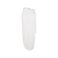 Crochet Knit Maxi Sarong - Ivory