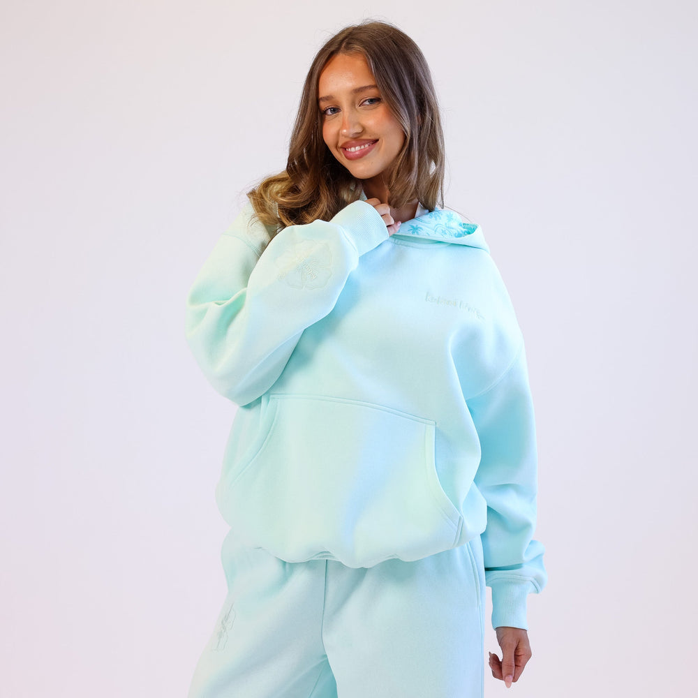 Embroidered Hoodie - Jelly Mint