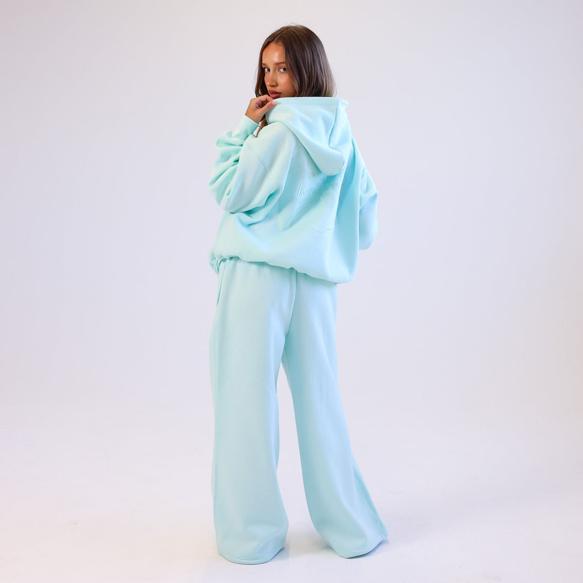 Embroidered Hoodie - Jelly Mint