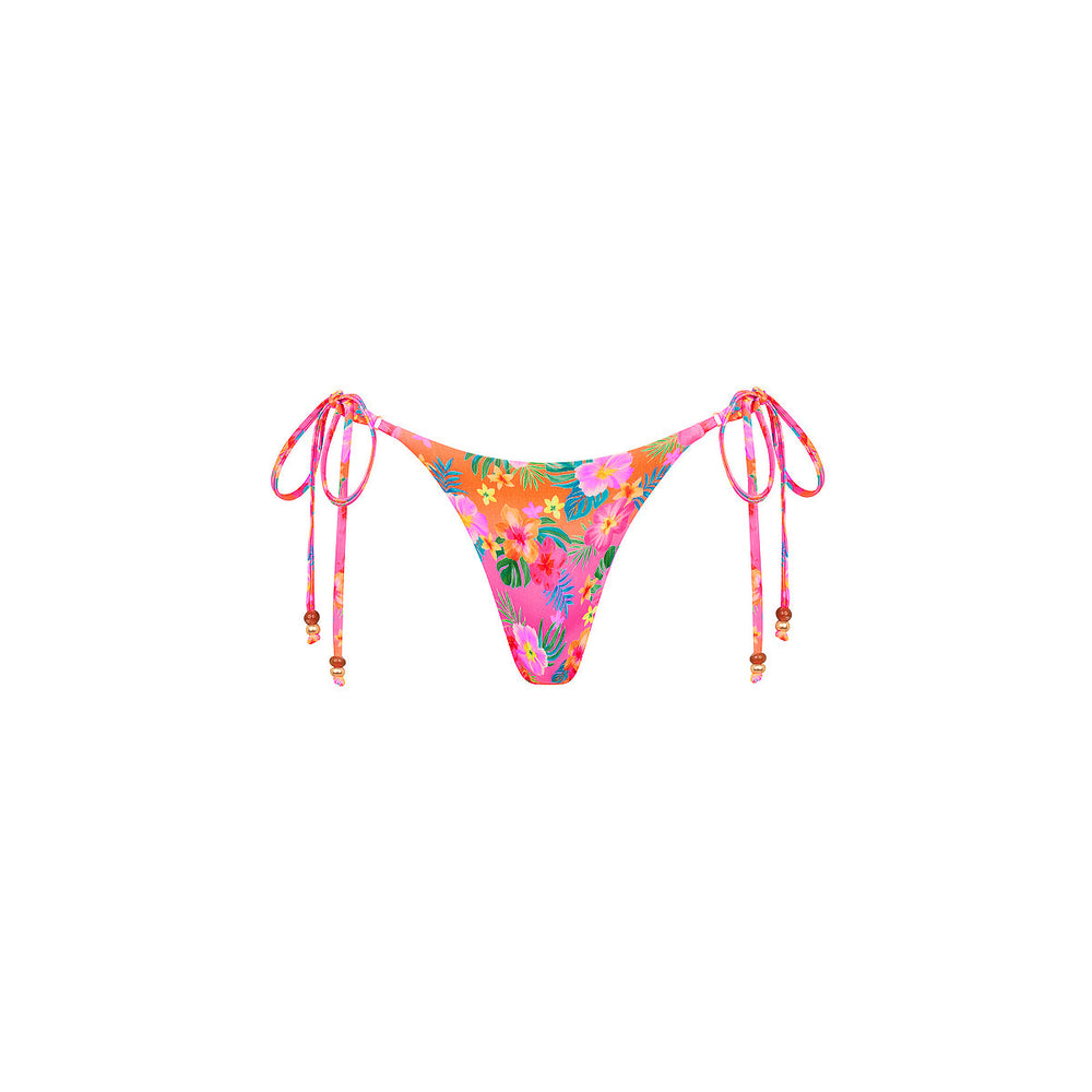 Thong Tie Side Bikini Bottom - Summer Glow