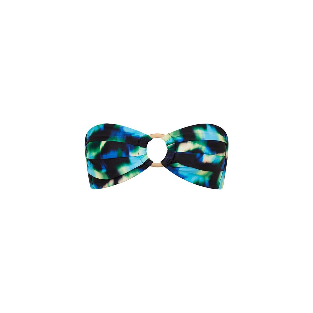 Strapless Bandeau Bikini Top - Ocean Mischief