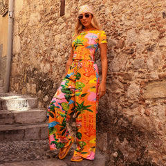 Drawstring Summer Pants - Sunlit Spritz