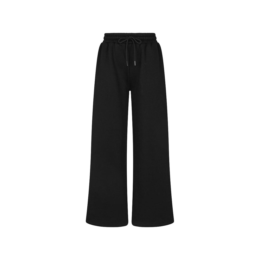 Embroidered Track Pants - Twilight Black