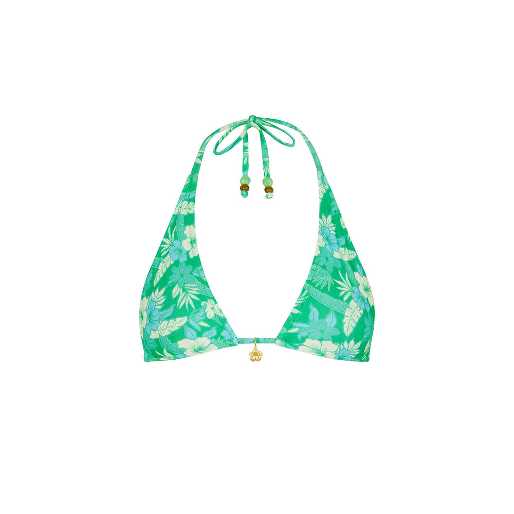Classic Tie Halter Bikini Top - Barefoot Breeze