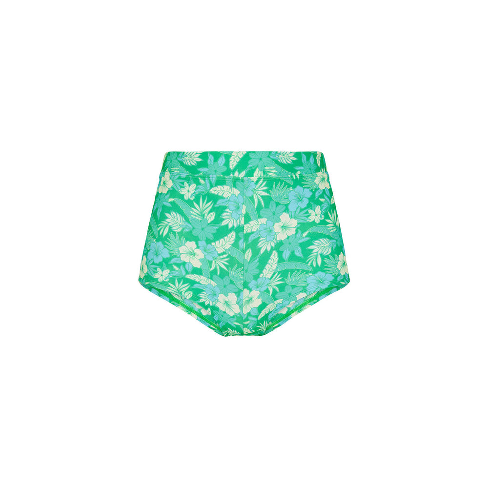Cheeky Retro Swim Short - Barefoot Breeze