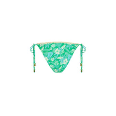 Crochet Dipped Cheeky Tie Bikini Bottom - Barefoot Breeze