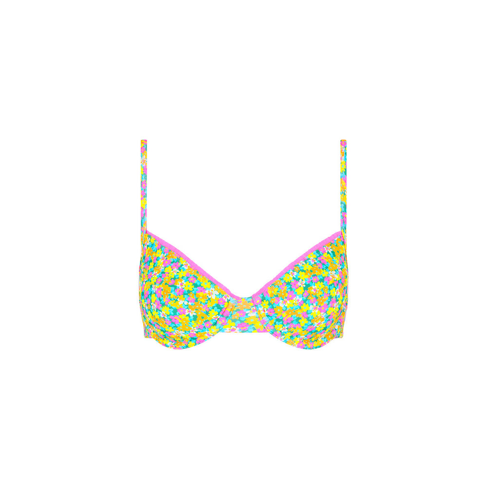Decorative Ditzy Underwire Bikini Top - Hula Honey