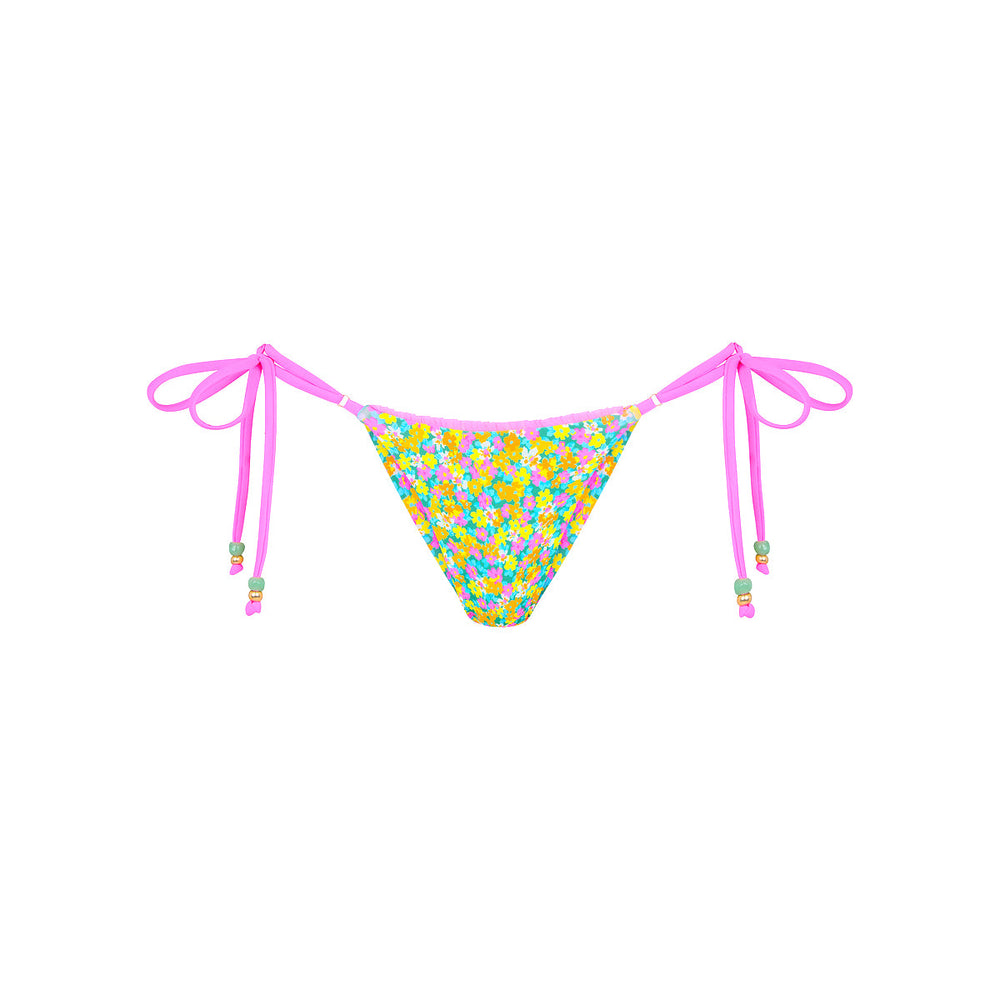 Decorative Thong Tie Side Bikini Bottom - Hula Honey