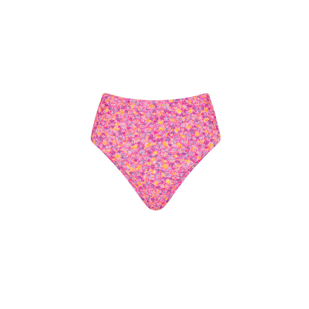 High Hip Cheeky Bikini Bottom - Gelato Bloom