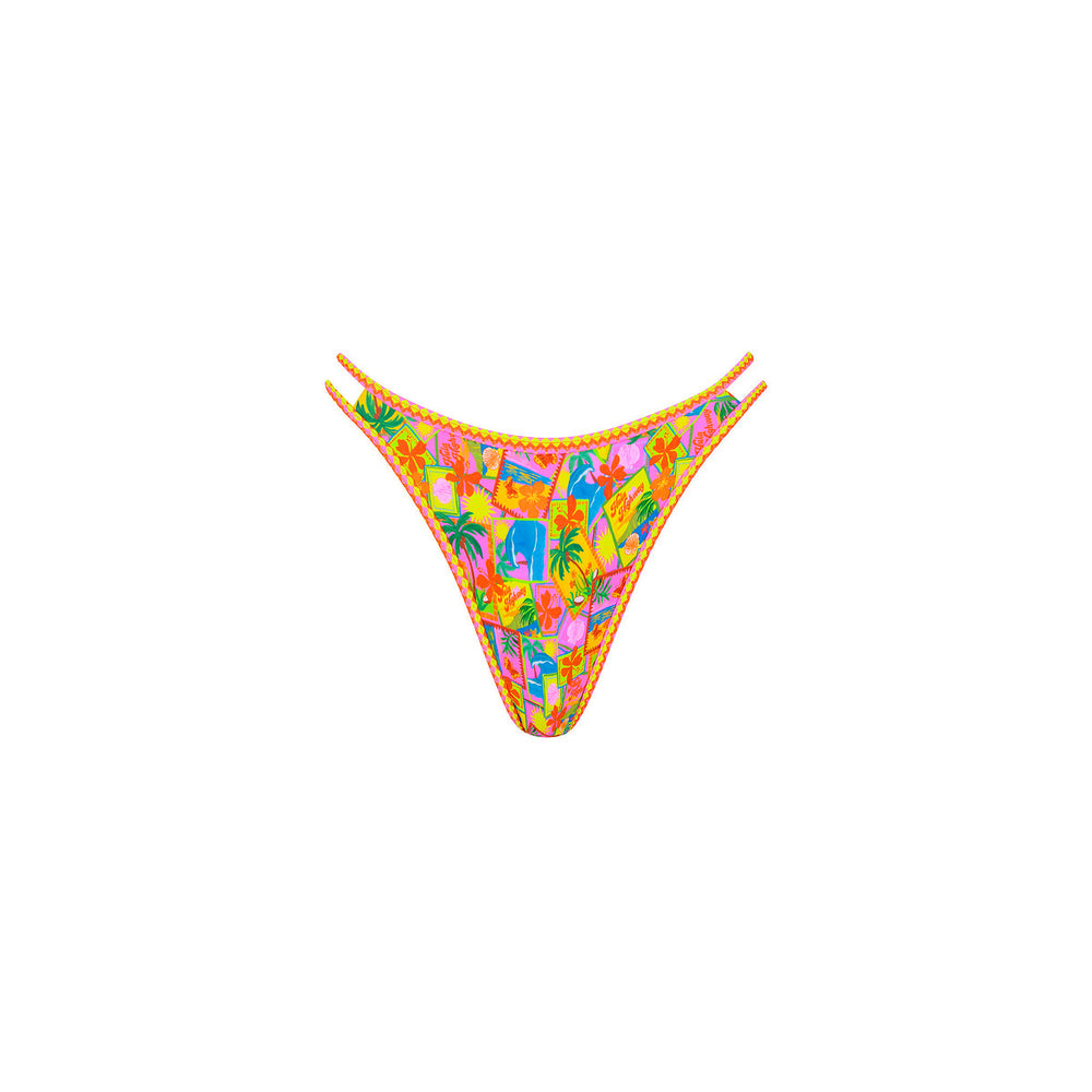 Twin Strap Cheeky Bikini Bottom - Sunshine Snaps