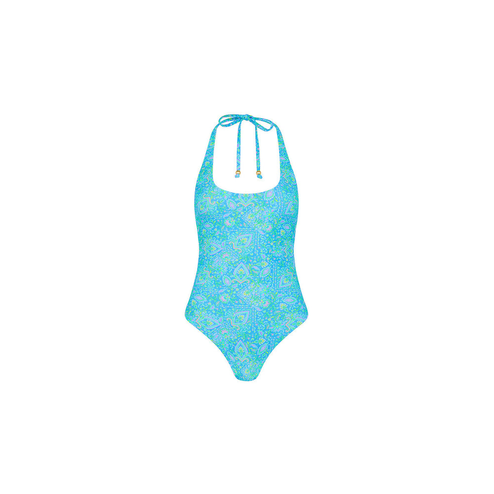 Scoop Halter Cheeky One Piece - Stargaze