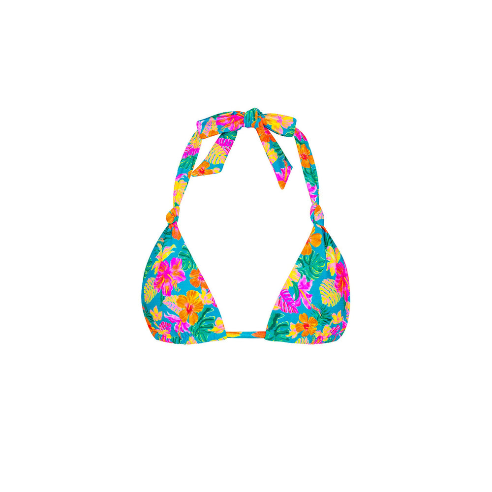 Soft Knot Halter Bikini Top - Paradise Pop
