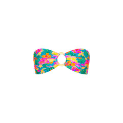 Strapless Bandeau Bikini Top - Paradise Pop