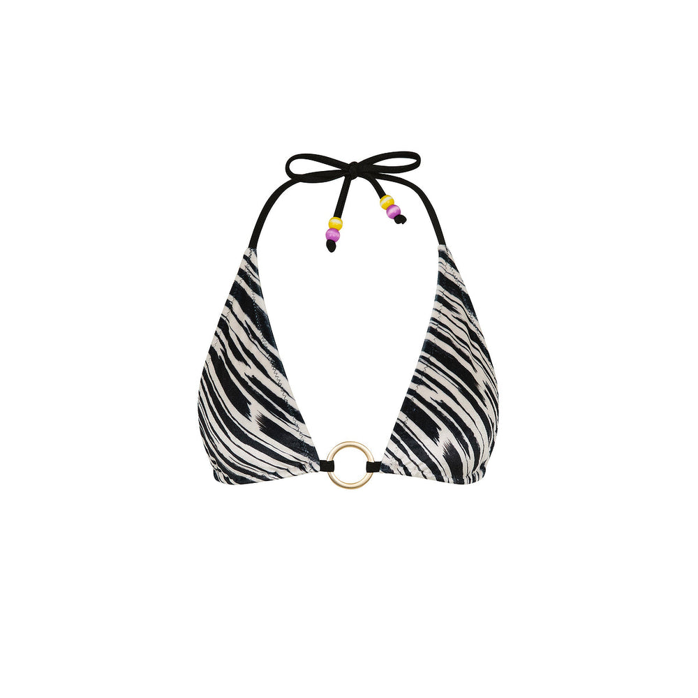 Ring Halter Bikini Top - Wild Honey