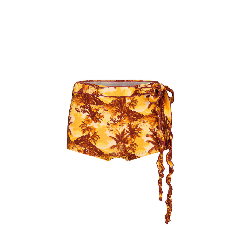 Lettuce Belted Swim Short - Vintage Vacay