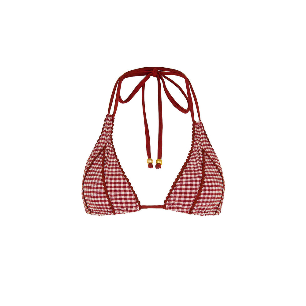 Decorative Panel Halter Bikini Top - Coco Kisses