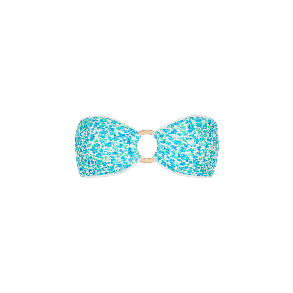 Decorative Strapless Bikini Top - Ocean Aura