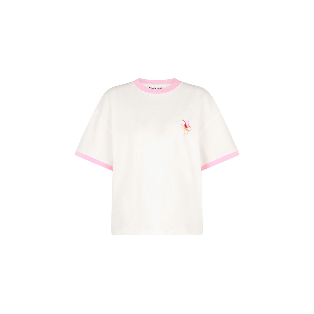 Boyfriend Bind Tee - Hibiscus Paradise
