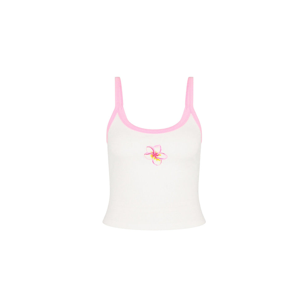 Scoop Printed Tank - Hibiscus Paradise