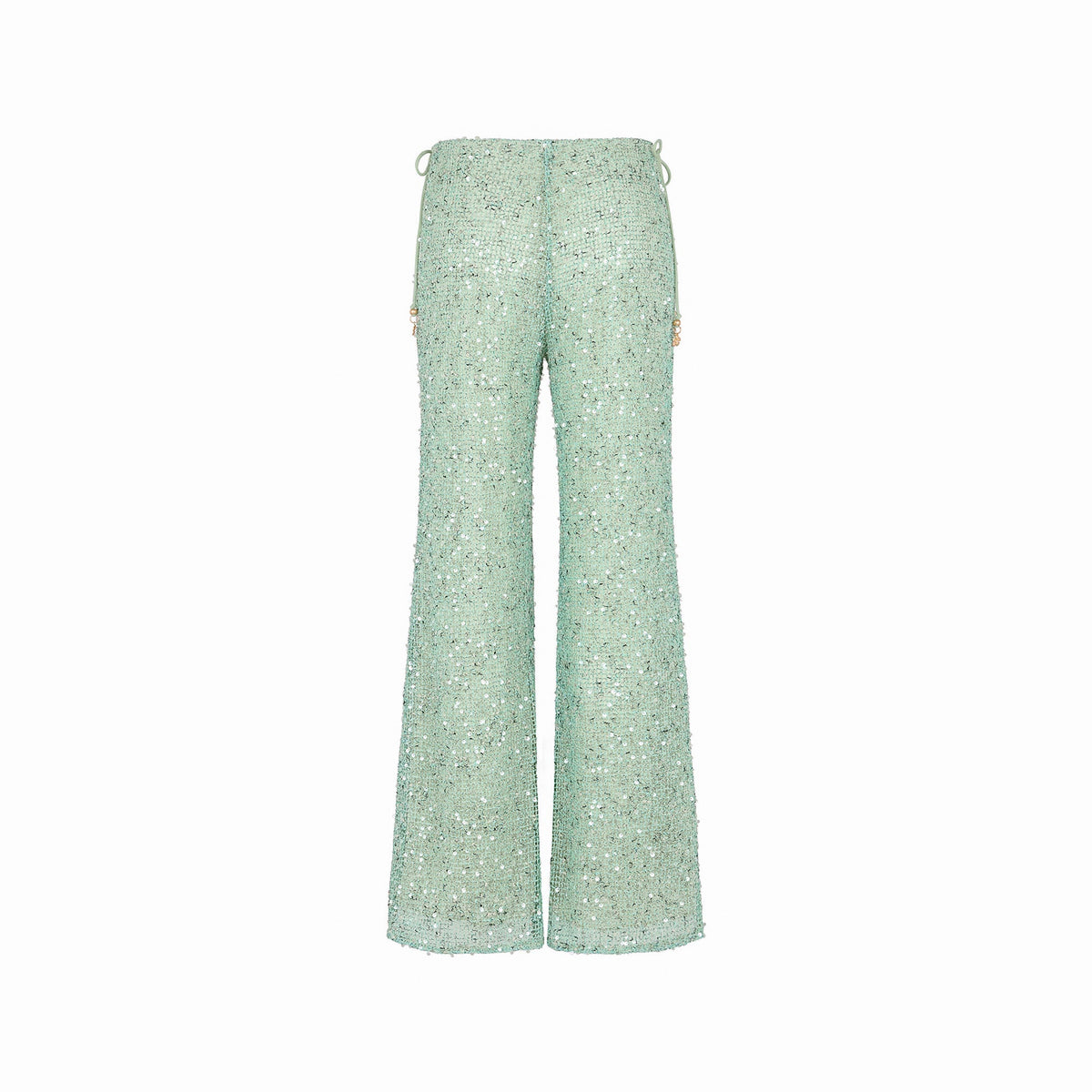 Flare Tie Side Pants - Sea Spritz