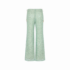 Flare Tie Side Pants - Sea Spritz