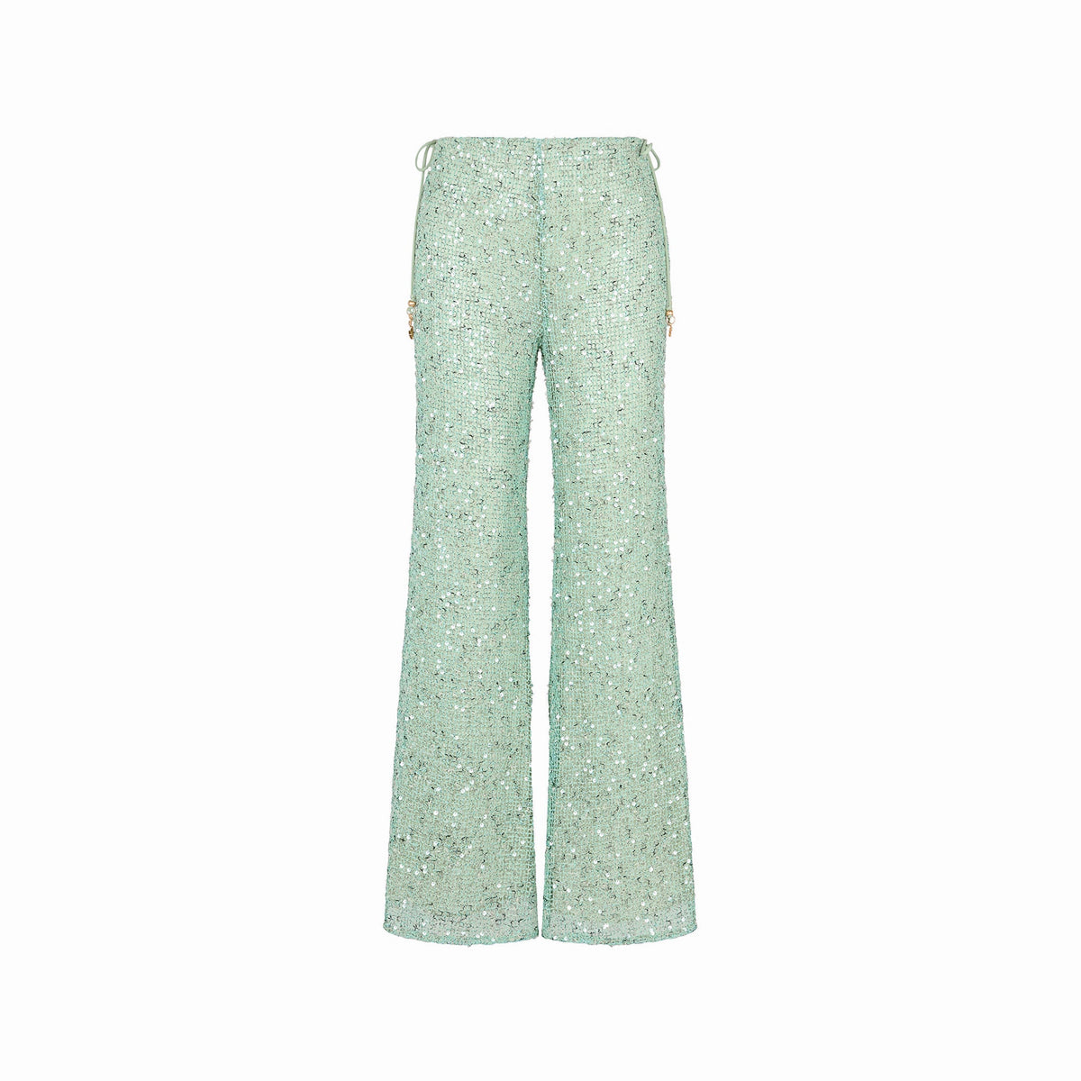 Flare Tie Side Pants - Sea Spritz