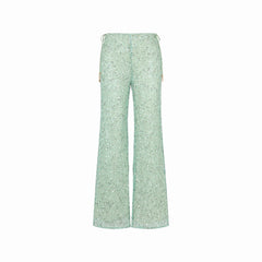 Flare Tie Side Pants - Sea Spritz