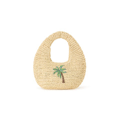 Straw Mini Bag - Palm Breeze