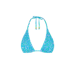 Shirred Triangle Bikini Top - Ocean Kisses