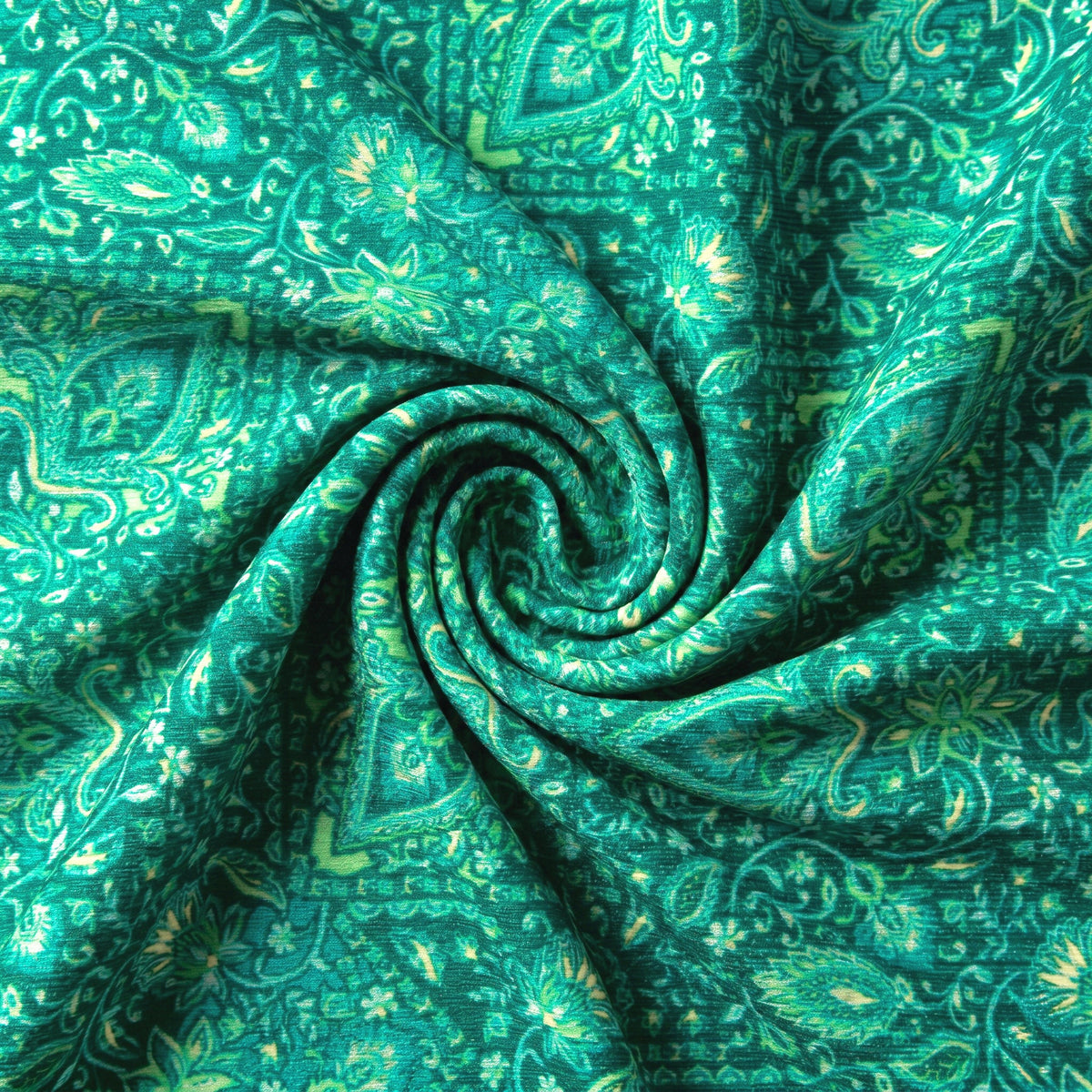 High Hip Cheeky Bikini Bottom - Emerald Aura