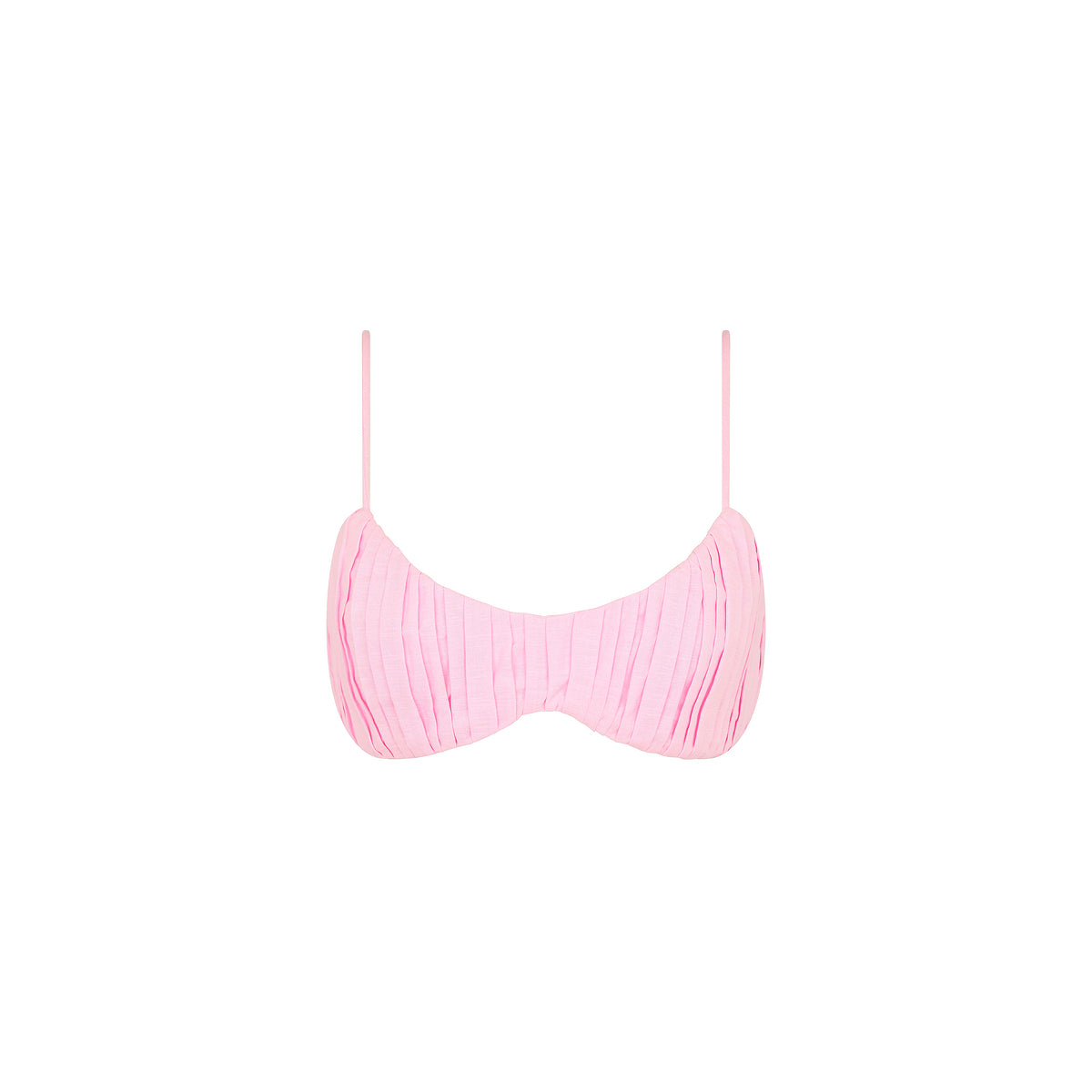 Ruched Bralette Top - Pocket Pink