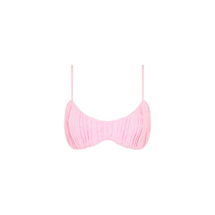 Ruched Bralette Top - Pocket Pink