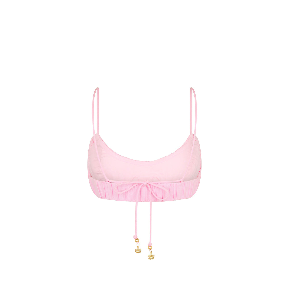 Ruched Bralette Top - Pocket Pink
