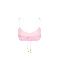 Ruched Bralette Top - Pocket Pink
