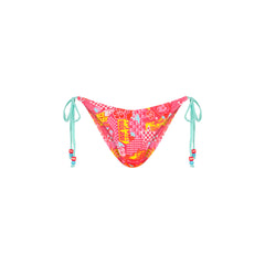 Dipped Cheeky Tie Bikini Bottom - Pitstop Paradise