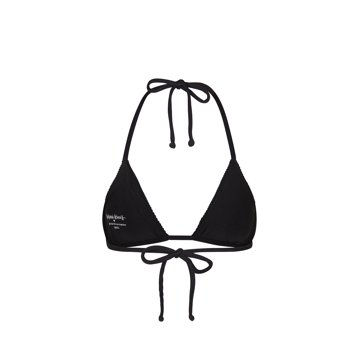 Slide Triangle Bikini Top - Pitch Black