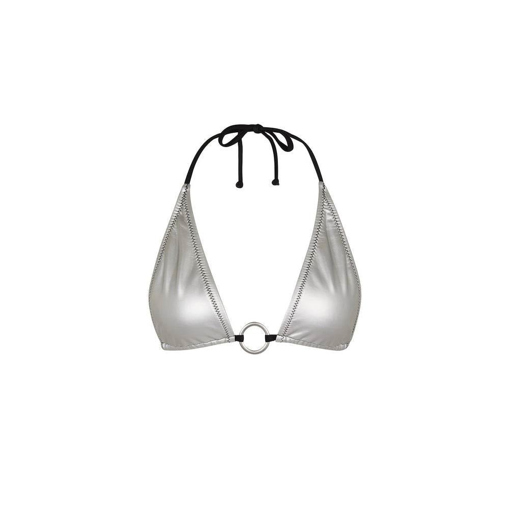 Ring Halter Bikini Top - Track Star