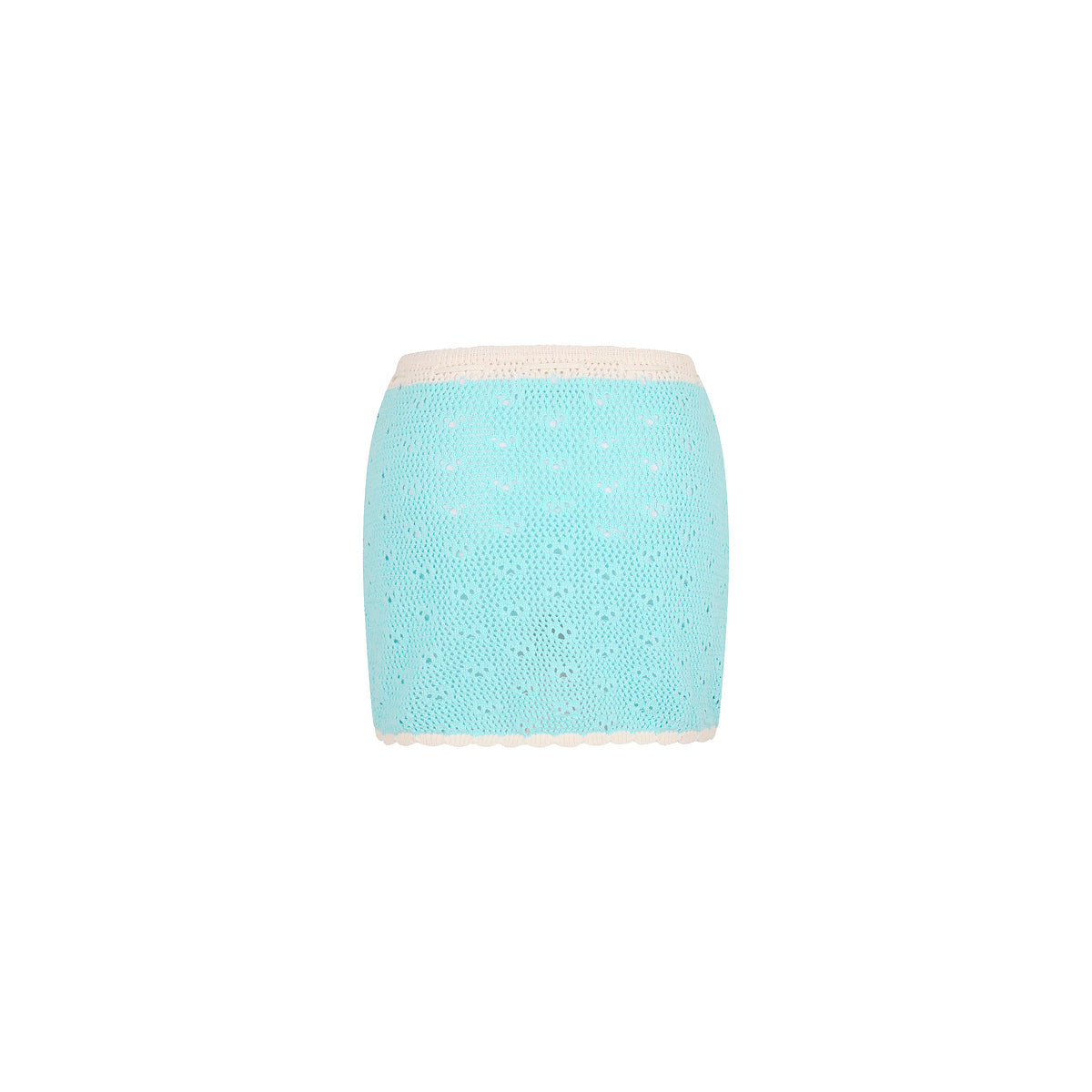 Seaside Knit Mini Skirt - Pretty Blue