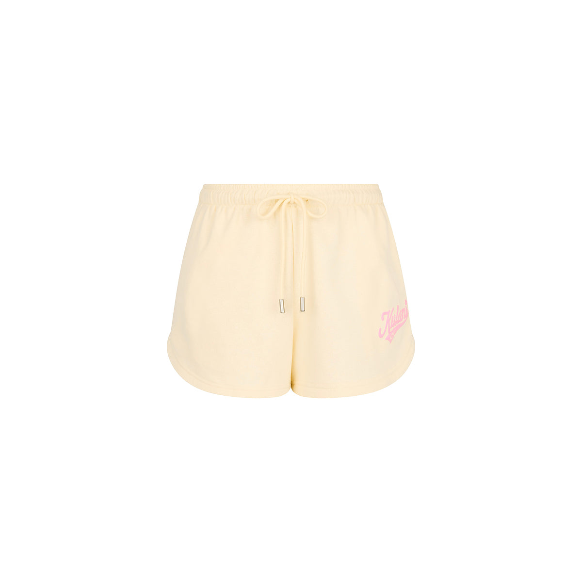 Puff Paint Track Shorts - Buttercream