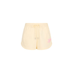 Puff Paint Track Shorts - Buttercream