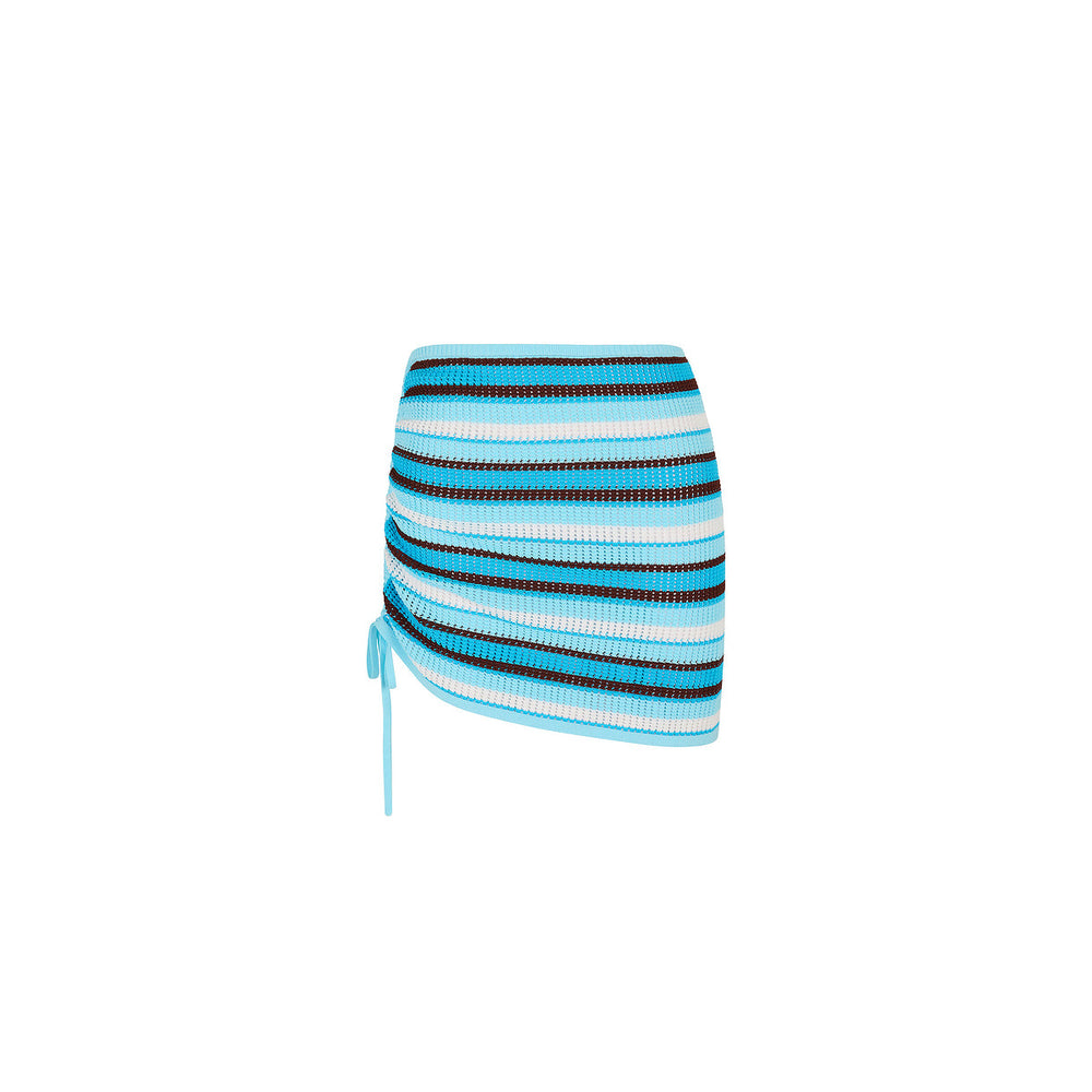 Drawstring Knit Mini Skirt - Buttercream Dream